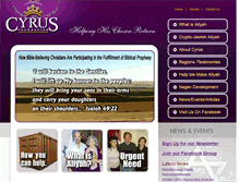 Tablet Screenshot of cyrusfoundation.org